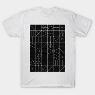 My Favorite Geometric Patterns No.9 - Black T-Shirt